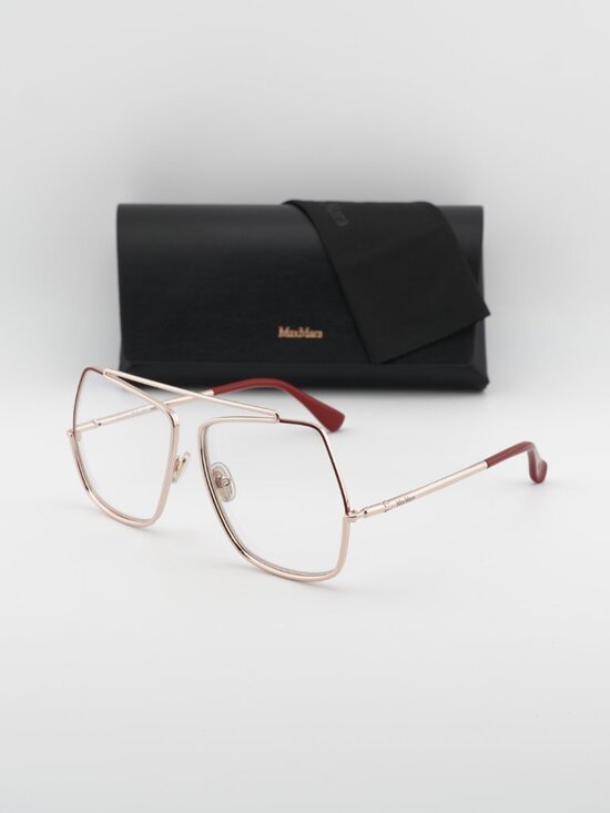 Max Mara MM5118-B 028 Square Eyeglasses - Rose Gold 58mm main image 8